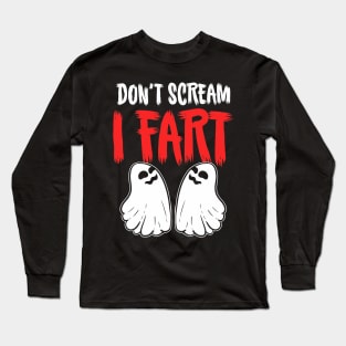 Ghost Fart Halloween Costume Long Sleeve T-Shirt